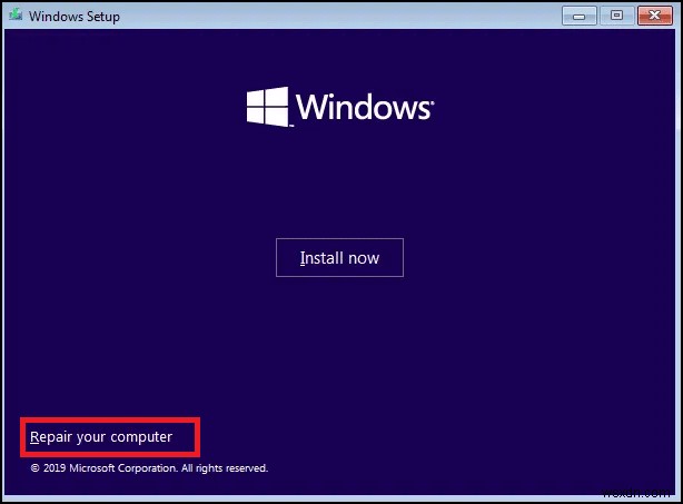 Windows 10을 복구 모드로 부팅하는 방법 