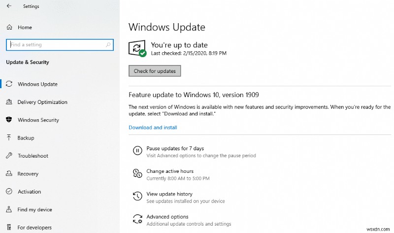 Windows 10 작업 표시줄 깜박임 수정 