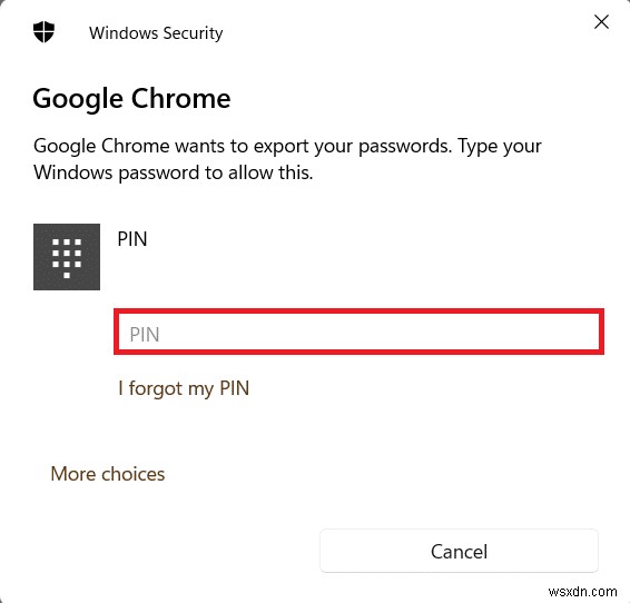 Chrome에서 저장된 비밀번호를 내보내는 방법 