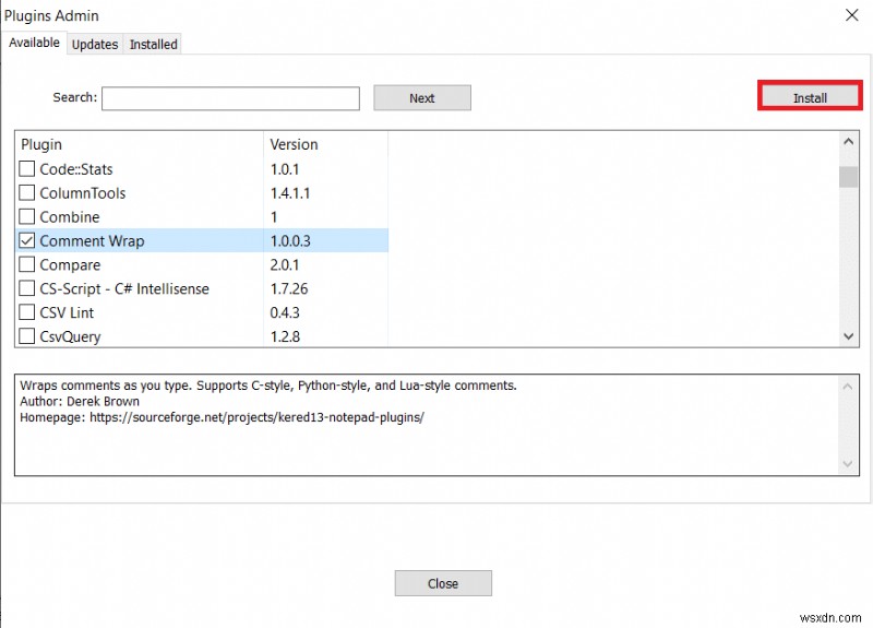 Windows 10에서 메모장++ 플러그인을 추가하는 방법 