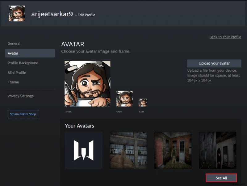 Steam 프로필 사진을 변경하는 방법 