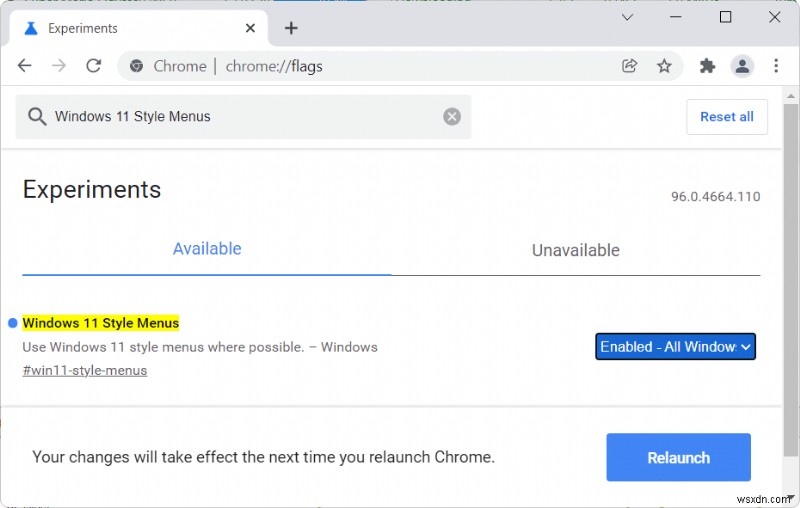 Chrome에서 Windows 11 UI 스타일을 활성화하는 방법