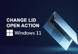 Windows 11에서 뚜껑 열기 동작을 변경하는 방법 