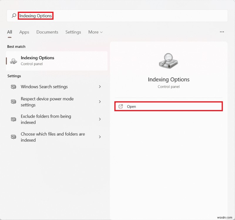 Windows 11에서 인덱싱 옵션을 구성하는 방법