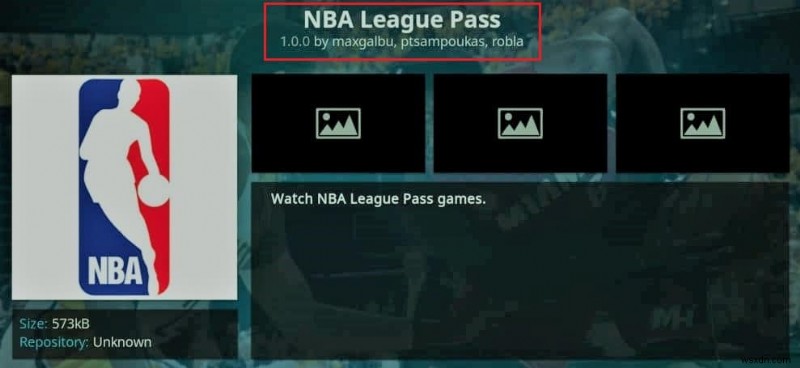 Kodi NBA 게임 시청 방법