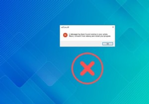 디버거 감지 오류를 수정하는 방법 