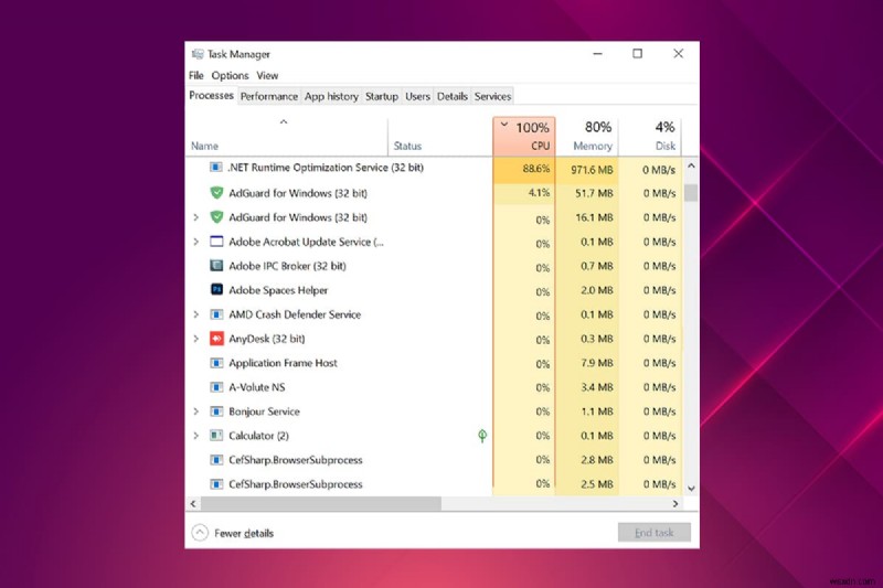 .NET 런타임 최적화 서비스 높은 CPU 사용량 수정 