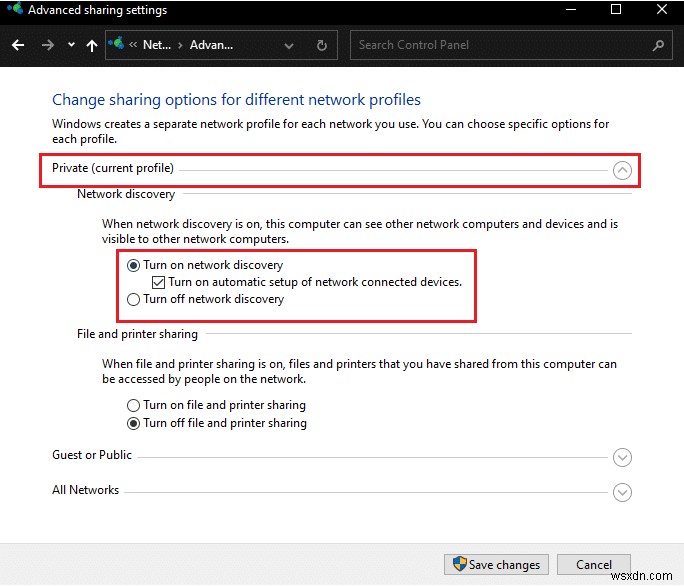 Windows 10에서 네트워크에 컴퓨터가 표시되지 않는 문제 수정 
