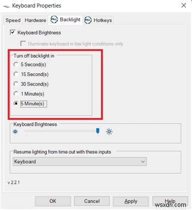 Dell 키보드 백라이트 설정을 활성화하는 방법