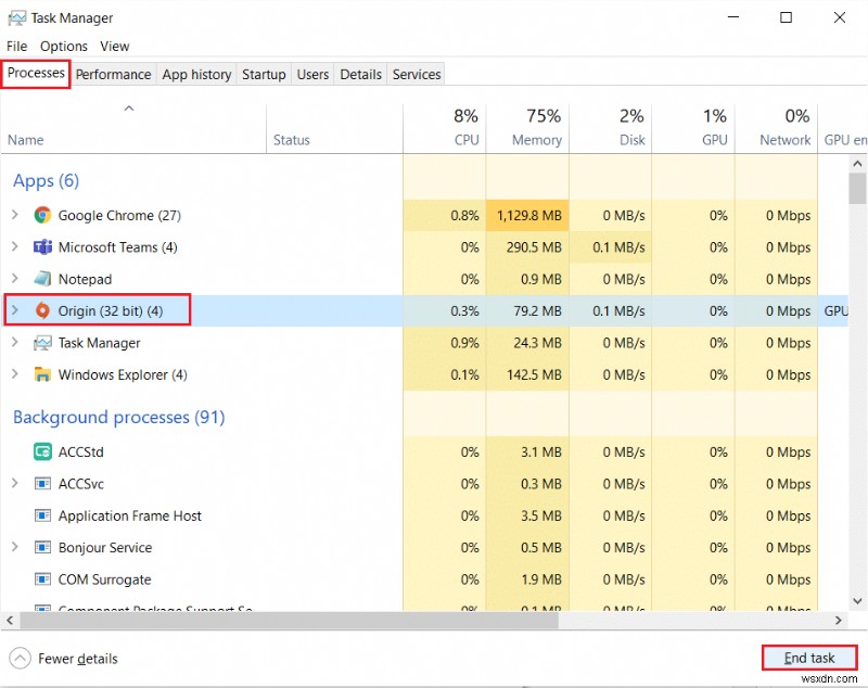 Origin이 Windows 10에서 열리지 않는 문제를 해결하는 방법