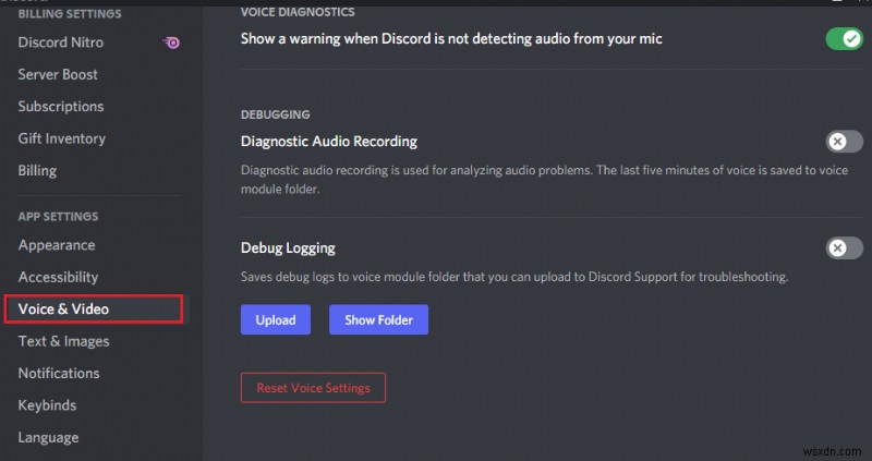 마이크를 감지하지 못하는 Discord 수정