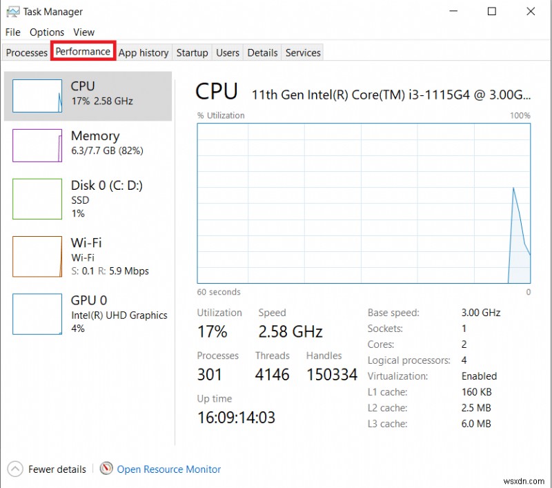 Windows 10의 VRAM 용량을 확인하는 방법