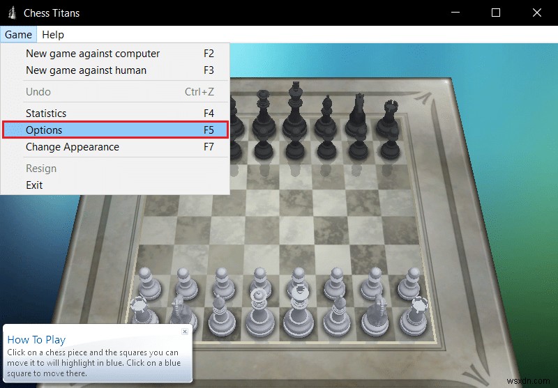 Windows 10에서 Chess Titans를 플레이하는 방법 