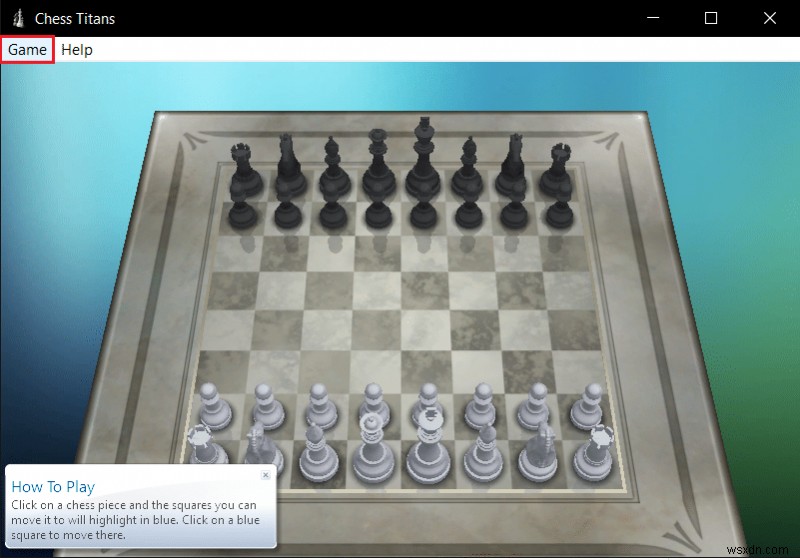 Windows 10에서 Chess Titans를 플레이하는 방법 