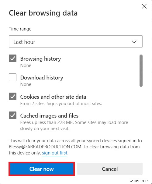 Windows 10에서 변경된 Microsoft Edge ERR 네트워크 수정 