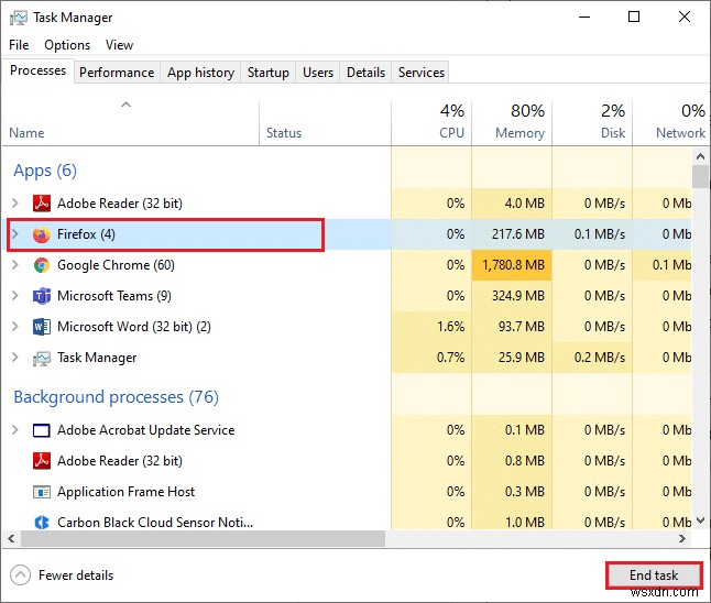 Firefox가 이미 실행 중임을 수정 