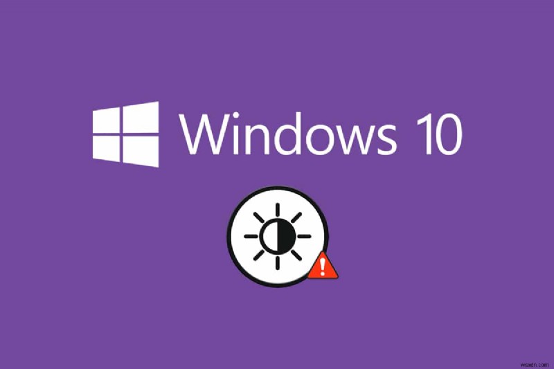 Windows 10 밝기가 작동하지 않는 문제 수정 