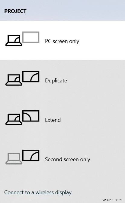 Windows 10에서 화면을 복제하는 방법