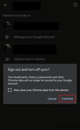 Chrome에서 Google 계정을 삭제하는 방법