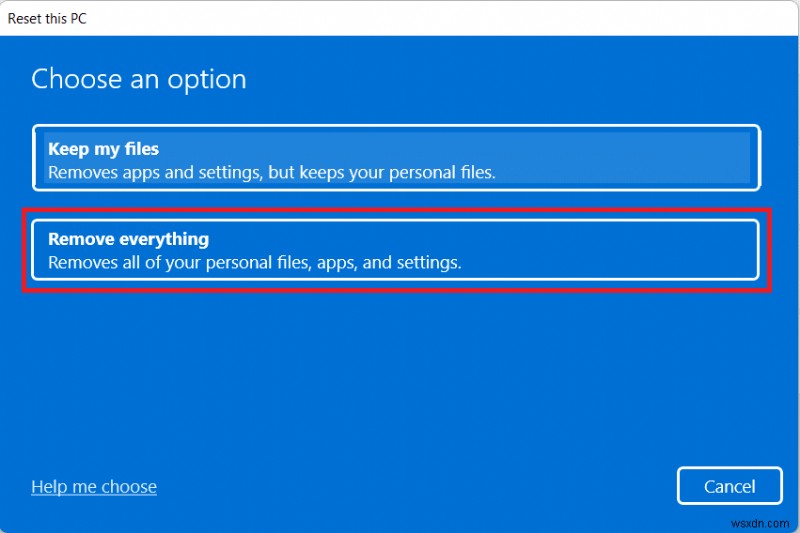 Windows 11을 재설정하는 방법 