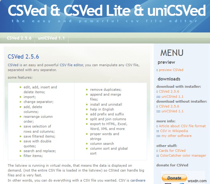 Windows용 최고의 CSV 편집기 30개