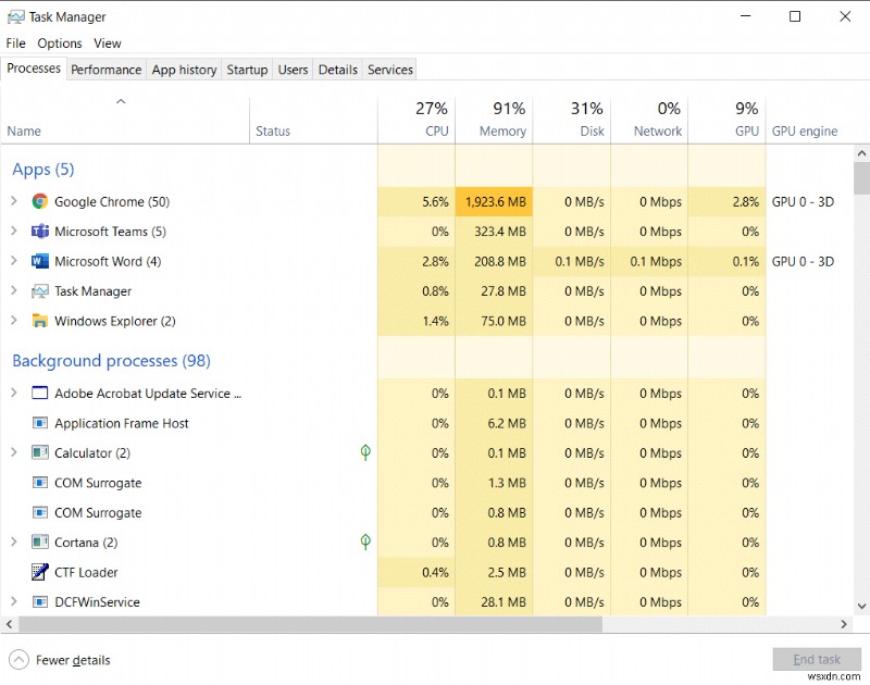 Microsoft Teams 화상 통화가 작동하지 않는 문제 수정 