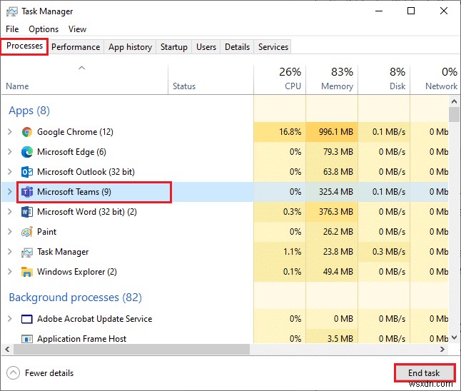 Microsoft Teams 화상 통화가 작동하지 않는 문제 수정 