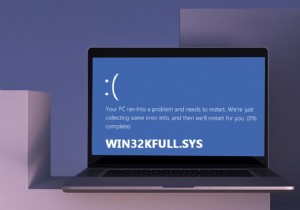 Windows 10에서 win32kfull.sys BSOD 수정 