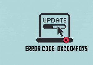 Windows 10 0xc004f075 오류 수정 