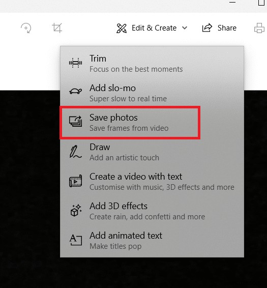 Windows 10에서 비디오에서 프레임을 추출하는 방법 