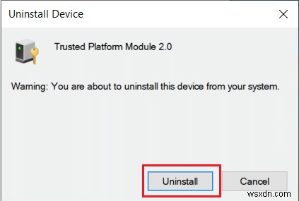 Windows 10에서 신뢰할 수 있는 플랫폼 모듈 80090016 오류 수정 