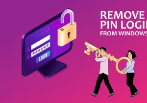 Windows 10에서 PIN 로그인을 제거하는 방법 