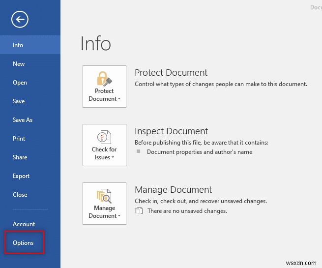 Windows 10에서 Word 파일 권한 오류 수정 