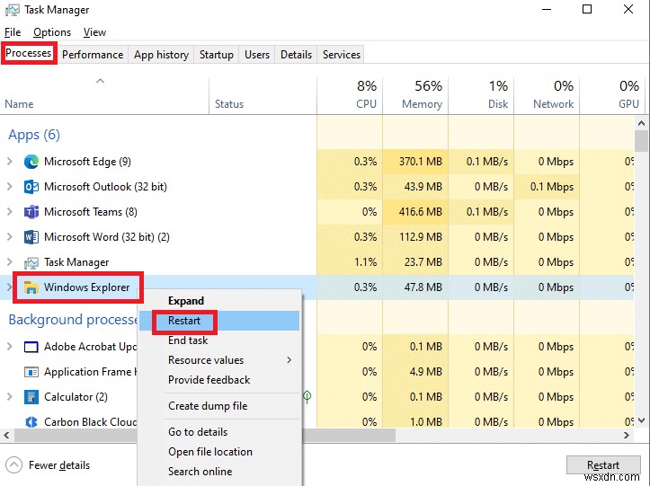 Windows 10 치명적인 오류 시작 메뉴 및 Cortana가 작동하지 않는 문제 수정 