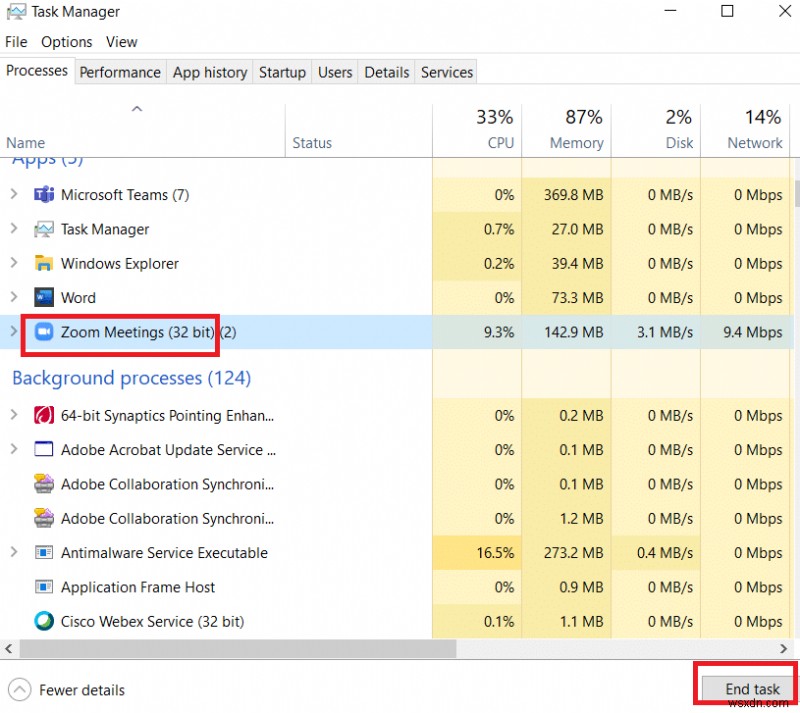 Windows 10에서 다른 앱에서 사용 중인 카메라 수정 