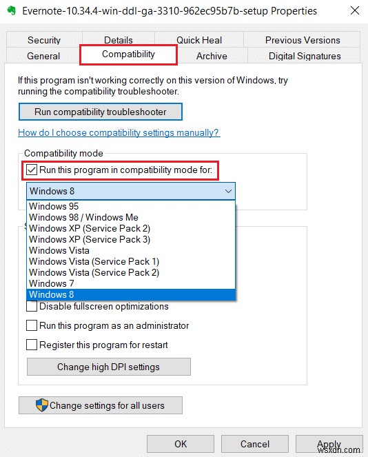 Windows 10에서 설치 프로그램을 시작하는 NSIS 오류 수정 