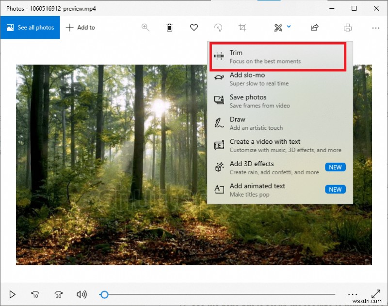 Windows 10에서 비디오를 자르는 방법 