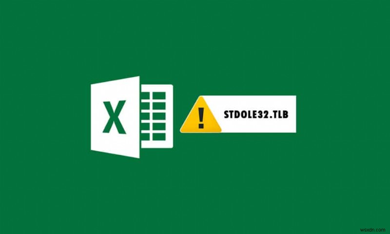 Windows 10에서 Excel stdole32.tlb 오류 수정 