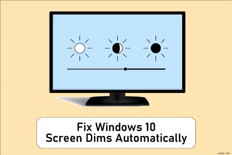 Windows 10 화면 밝기 자동 수정