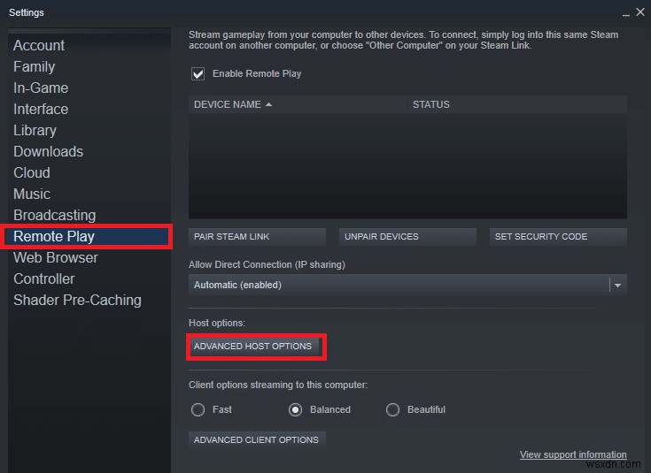 Windows 10에서 Steam 원격 플레이가 작동하지 않는 문제 수정 