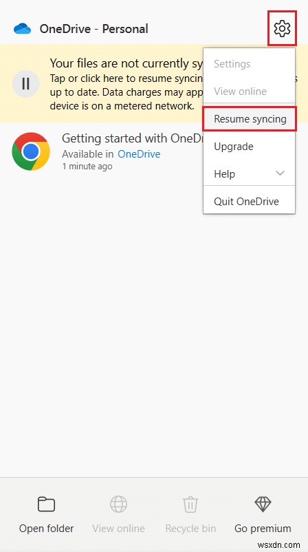 Windows 10에서 OneDrive 오류 0x8007016a 수정 