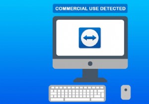 Windows 10에서 상업적 사용이 감지된 TeamViewer 수정 