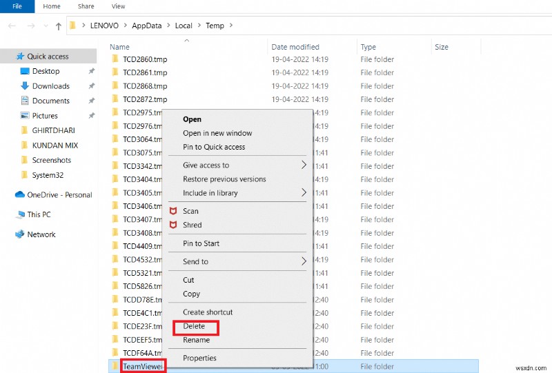 Windows 10에서 상업적 사용이 감지된 TeamViewer 수정 