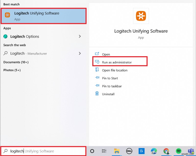 Windows 10에서 Logitech Unifying 수신기가 작동하지 않는 문제 수정 