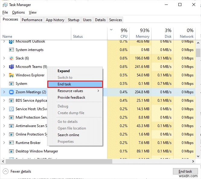 Windows 10에서 확대/축소 오류 코드 1001을 수정하는 방법 