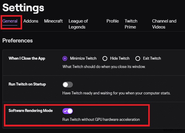 Windows 10에서 Twitch 모드가 로드되지 않는 문제 수정 