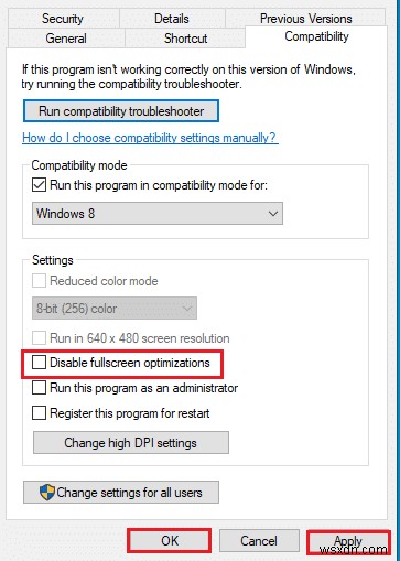 Windows 10에서 전체 화면이 작동하지 않는 문제 수정 
