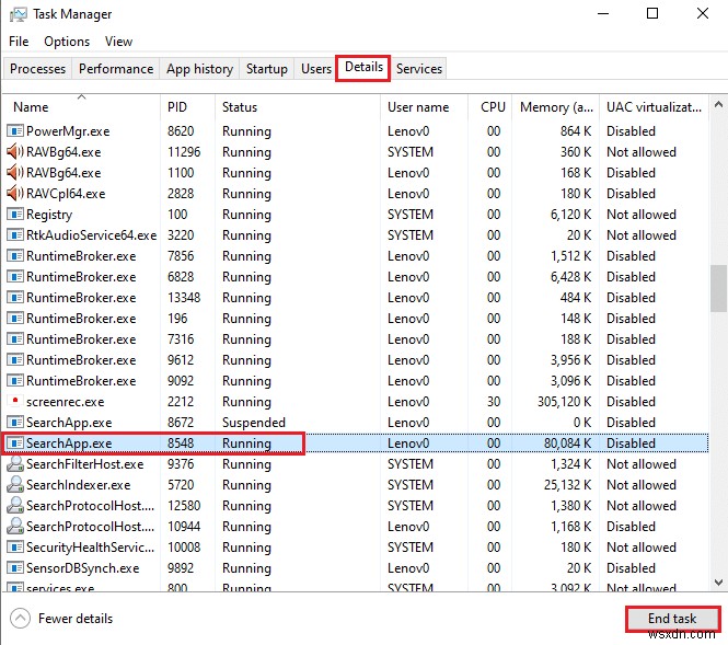 Windows 10에서 Cortana가 메모리를 차지하는 문제 수정 