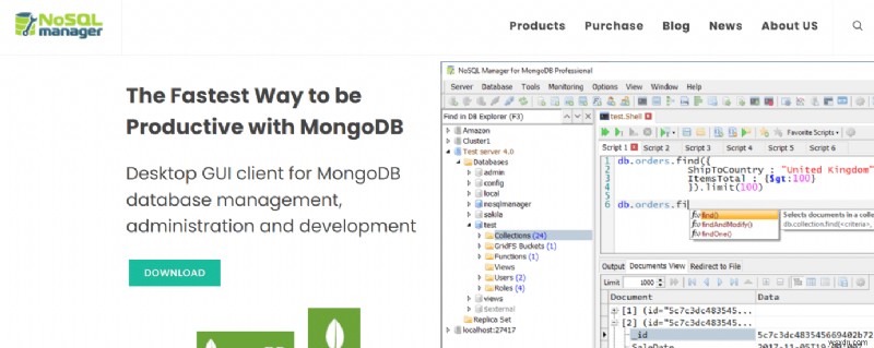 16 최고의 MongoDB GUI 앱 