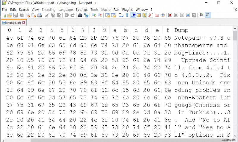 Windows 10에서 Hex Editor Notepad++를 설치하는 방법 